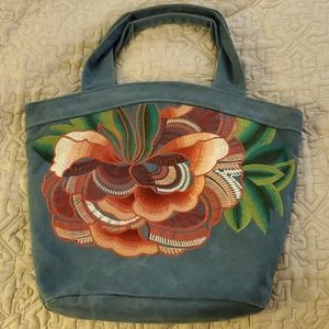 Embroidered Canvas Bag